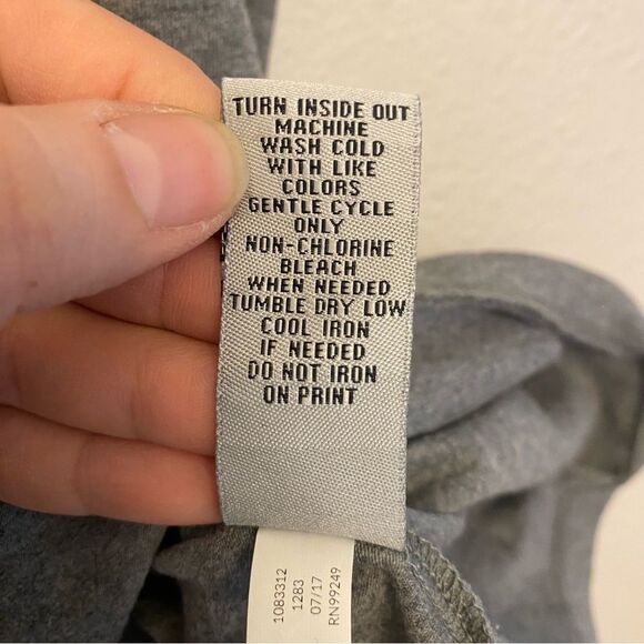 Catherines Plus Size Tank Top sleeveles gray cotton embellish studded sparkly 3X - Picture 8 of 9